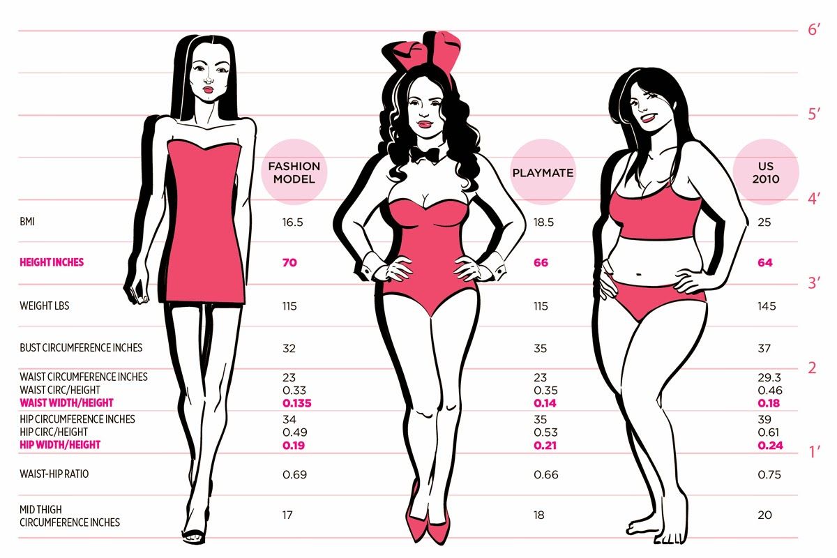 Ideal Body Measurements For Women,Secrets to Ideal Figure  & Average woman’s size and Body-Shape
